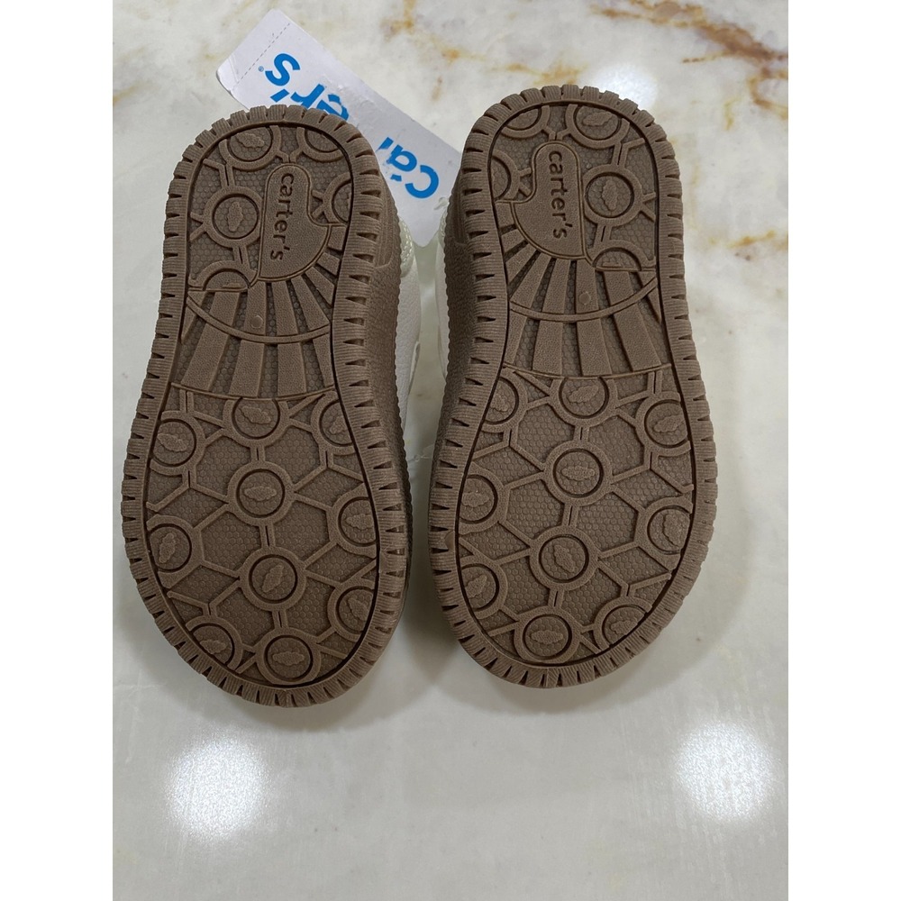 Carter's Toddler Boy sneakers. Brown, tan, Black. Size 7. - Picture 9 of 9